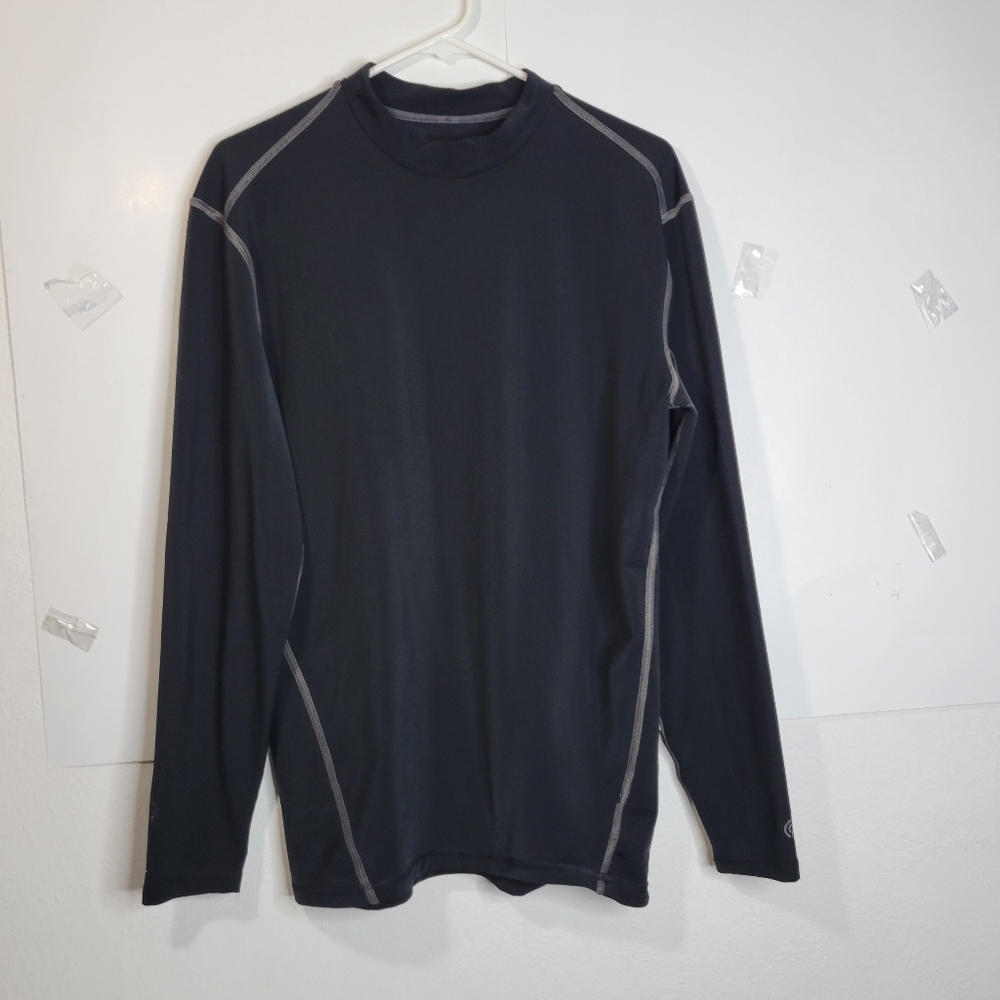Mens Champion Long sleeve Power core black shirt Size XL